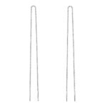 Boucle d'oreille chaine argent