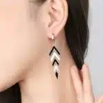 Boucles d'oreilles longues en argent Sterling 925 et Zircon pour femmes, bijoux à la mode, cadeaux 4