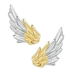 Boucles d'oreilles aile argent