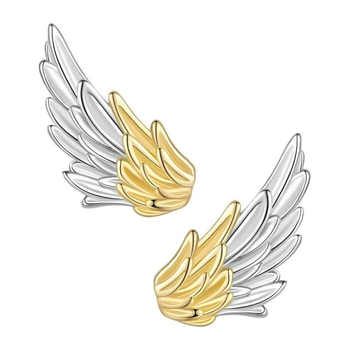 Boucles d'oreilles aile argent