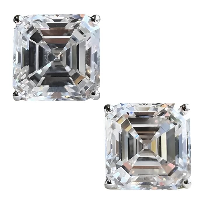 Boucle d'oreille argent avec pierre