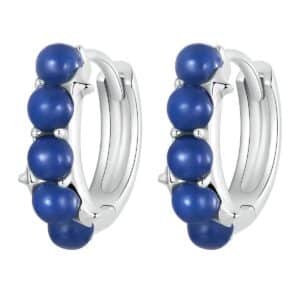 Boucles d'oreilles argent pierres Lapis Lazuli