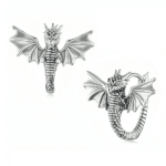 Boucle d'oreille gothique argent
