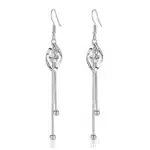 Boucles d'oreilles pampilles argent