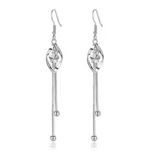 Boucles d'oreilles pampilles argent